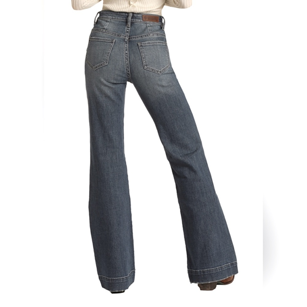 NWT Rock & Roll Denim High Rise Trouser Bootcut Jeans 28” Waist, 32” Inseam